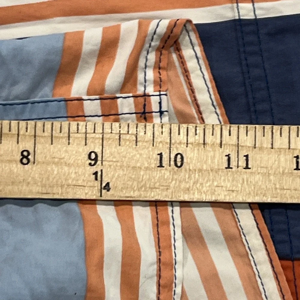 Patagonia Mens 36 Board Shorts Striped Swim Trunks Worn Wear Multicolor